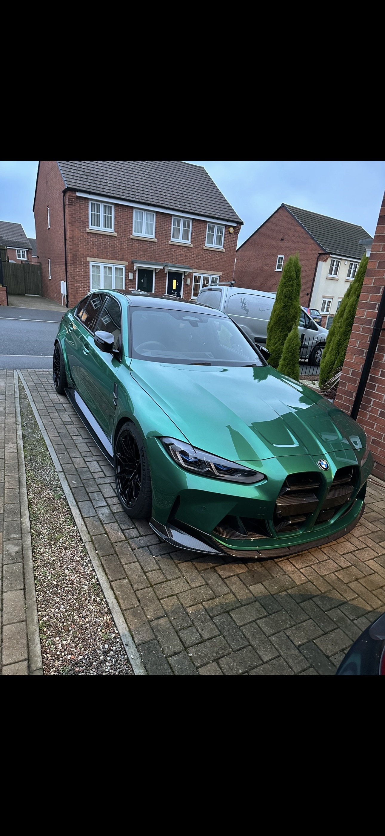 White UK BMW with ceramic protection